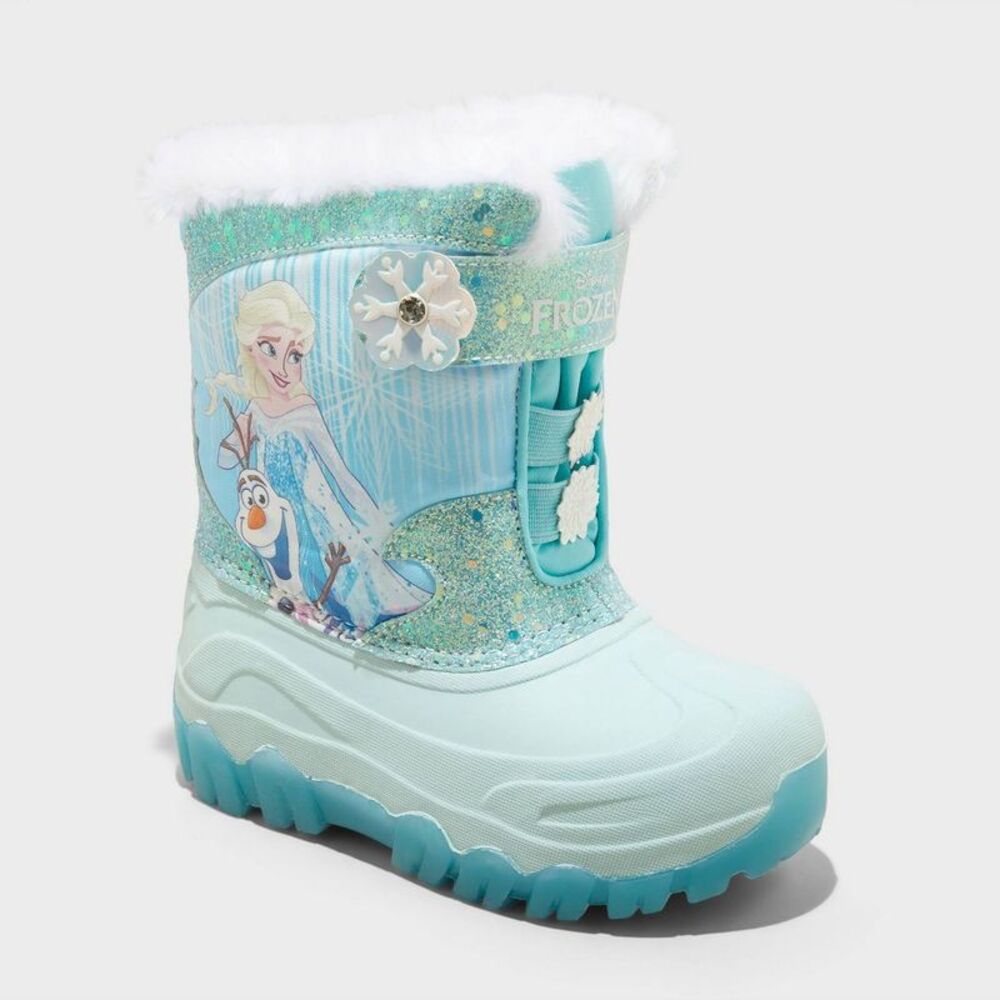 Toddler Frozen Waterproof Winter Boots - Blue 6T
